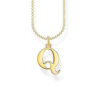 THOMAS SABO Kette Buchstabe Q gold 925 Sterlingsilber, 750 Gelbgold Vergoldung