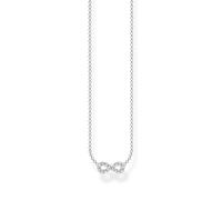 THOMAS SABO Damen Kette Infinity weiße Steine 925 Sterlingsilber KE2124-051-14-L45V