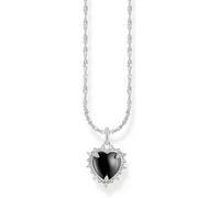 Thomas Sabo KE2297-643-11-L45V Herz True Romance Kette - Schwarz - Silber gesch. + Zirkonia - 40-45 cm