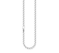 THOMAS SABO Kette Glieder Kreuz silber 925 Sterlingsilber, Geschwärzt