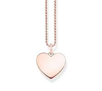 Thomas Sabo Kette Herz aus 925er Sterlingsilber 750er Roségold-Vergoldung, Länge: 50cm, KE2132-415-40-L50