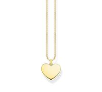 Thomas Sabo Gravur Kette & Herz Anhänger KE2128-413-39-L45V Silber verg. Gelbgold - 40-45 cm