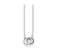 Thomas Sabo Kette KE1488-318-7-L55V – 925er recyceltes Silber geschwärzt, Zirkonia, 50–55 cm