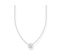 Thomas Sabo Essentials KE2210-051-14-L45V Kette - großem Zirkonia - Silber & Zirkonia - Weiß - 40 bis 45 cm