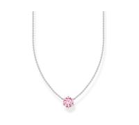 Thomas Sabo Essentials KE2210-051-9-L45V Kette - großem Zirkonia - Silber & Zirkonia - Rosa-Pink - 40 bis 45 cm