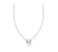 Thomas Sabo Kette KE2211-051-14 mit weißem Herz-Anhänger 925 Sterlingsilber 45 cm
