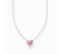 Thomas Sabo Kette mit pinkfarbenem Herz-Anhänger 925 Sterlingsilber KE2211-051-9