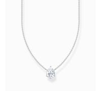 Thomas Sabo Kette mit Anhänger großer Zirkoniatropfen KE2213-051-14-L45V 45 cm Silber 925 Damen