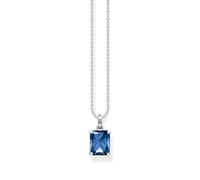 THOMAS SABO Kette mit blauem Stein Silber 925 Sterlingsilber