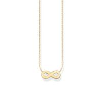 THOMAS SABO Kette mit Infinity-Anhänger vergoldet 750 Gelbgold Vergoldung, 925 Sterlingsilber