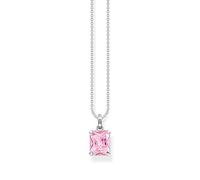 THOMAS SABO Kette mit pinkem Stein Silber 925 Sterlingsilber