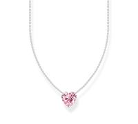 THOMAS SABO Kette mit pinkfarbenem Herz-Anhänger 925 Sterlingsilber KE2211-051-9