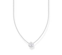 Thomas Sabo Essentials Kette KE2210-051-14-L45V – 925er Silber, großer weißer Zirkonia, 40–45 cm