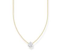 Thomas Sabo Kette KE2210-414-14-L45V vergoldetes Silber mit weißem Zirkonia-Anhänger
