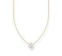 Thomas Sabo Kette KE2210-414-14-L45V vergoldetes Silber mit weißem Zirkonia-Anhänger