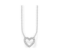 Thomas Sabo - SCKE150166 - Kette, längenverstellbar 42 cm mit Anhänger - Herz offen - 925 Sterling Silber, Zirkonia weiß