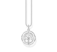 Thomas Sabo Kette KE2148-643-14-L45V Lebensbaum Sterling Silber geschw. - Zirkonia - 45 cm verstellbar