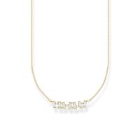 Thomas Sabo Kette Charming KE2095-414-14-L45V Sterling Silber verg. Gelbgold Zirkonia weiß 38–45 cm