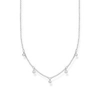Thomas Sabo KE2071-051-14 Halskette mit Anhänger Damen Weiße Steine Silber