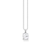 Thomas Sabo Kette KE1964-051-14-L45V 925 Sterlingsilber weißer Zirkonia Oktagon 40–45 cm