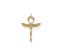 THOMAS SABO Kettenanhänger Ankh mit Skarabäus vergoldet 925 Sterlingsilber, 750 Gelbgold Vergoldung