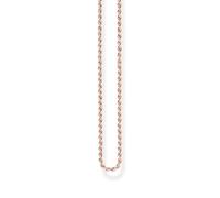 THOMAS SABO Kordelkette 750 Roségold Vergoldung, 925 Sterlingsilber