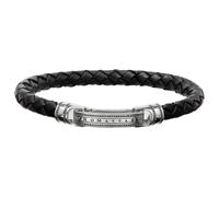 Thomas Sabo - LB40-008-11-L - Unisex-Armband - Silber-Leder - REBEL AT HEART - 19 cm