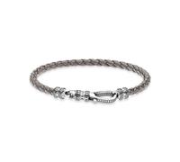 Thomas Sabo Schmuck A2012-682-5 Armband in Unisexgröße Leder Grau 19 cm