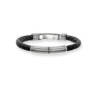 THOMAS SABO Lederarmband Kreuz 925 Sterlingsilber, Rhodiniert