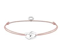 Thomas Sabo Armband - LS121-173-19-L20V - Herz - Sterling Silber + Nylon beige 14 - 20 cm