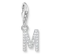 Thomas Sabo 1941-051-14 Charm-Anhänger - funkelnder Buchstabe M - Silber & Zirkonia - Weiß