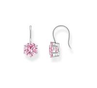 Thomas Sabo Ohrhänger mit großem, pinkfarbenem Zirkonia 925 Sterlingsilber H2287-051-9