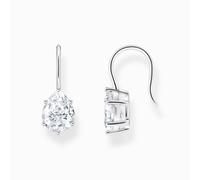 Thomas Sabo Ohrhänger mit weißem Zirkonia-Tropfen Silber weiß H2290-051-14
