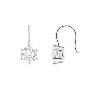 Thomas Sabo Ohrhänger mit großem, weißem Zirkonia 925 Sterlingsilber H2287-051-14