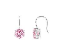 Thomas Sabo Ohrhänger mit großem, pinkfarbenem Zirkonia 925 Sterlingsilber H2287-051-9