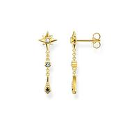 THOMAS SABO Paar Ohrstecker »Royalty Stern mit Steinen, H2209-945-7, H2209-959-7«, mit Glas-Keramik Stein, Spinell (synth), Zirkonia (synth), gelbgoldfarben-mehrfarbig