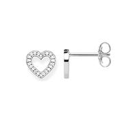 Thomas Sabo - SCH150204 - Ohrstecker - Herz offen - 925 Sterling Silber, Zirkonia weiß