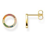 Thomas Sabo H1947-996-7 Ohrstecker - Silber vergoldet Gelbgold + Glas-Keramik Stein + synth. Korund + synth. Spinell + Zirkonia