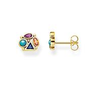 Thomas Sabo Ohrstecker farbige Steine vergoldetes Silber H2034-319-7