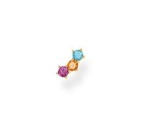 Thomas Sabo Charming Collection - H2132-488-7 - 1 Stück Ohrstecker - Ohrring - Silber - Gelbgold - Zirkonia - Bunt