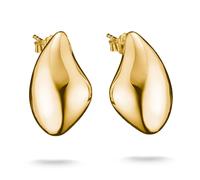 Paar Ohrstecker THOMAS SABO "Große Tropfenohrringe gelbgoldfarben", gelbgoldfarben, Ohrringe, Damen, Metall (79236954-0) gelbgoldfarben