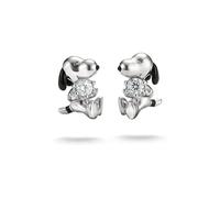 Thomas Sabo x PEANUTS Snoopy Ohrstecker weißer Zirkonia, Sterling Silber