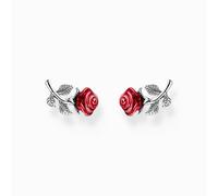 Thomas Sabo H2314-664-10 Rosen True Romance Ohrstecker - rot - Silber gesch. + Emaille - rot