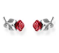 Thomas Sabo H2314-664-10 Rosen True Romance Ohrstecker - rot - Silber gesch. + Emaille - rot