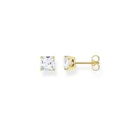 Thomas Sabo H2174-414-14 - Ohrstecker - Sterling Silber verg. Gelbgold + Zirkonia - Weiß 6 x 6 mm