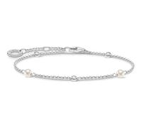 Thomas Sabo Armband A1989-167-14-L19V Damen 925 Sterlingsilber Perlen (recycelt) weiße Steine Gr. 19