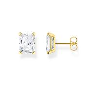 Thomas Sabo H2201-414-14 - Ohrstecker - Sterling Silber verg. Gelbgold + Zirkonia - Weiß 9 x 11 mm