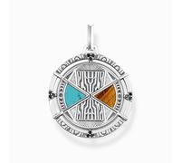 Thomas Sabo Schmuck PE951-364-7 Unisex Anhänger Talisman Türkis/Braun