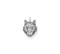 Thomas Sabo PE965-691-21 Anhänger Wolf Gesicht mit Steinen Silber geschwärzt