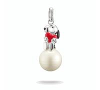Thomas Sabo Anhänger - Snoopy mit Herz auf Schneeball PEANUTS - PE991-664-14 rot
